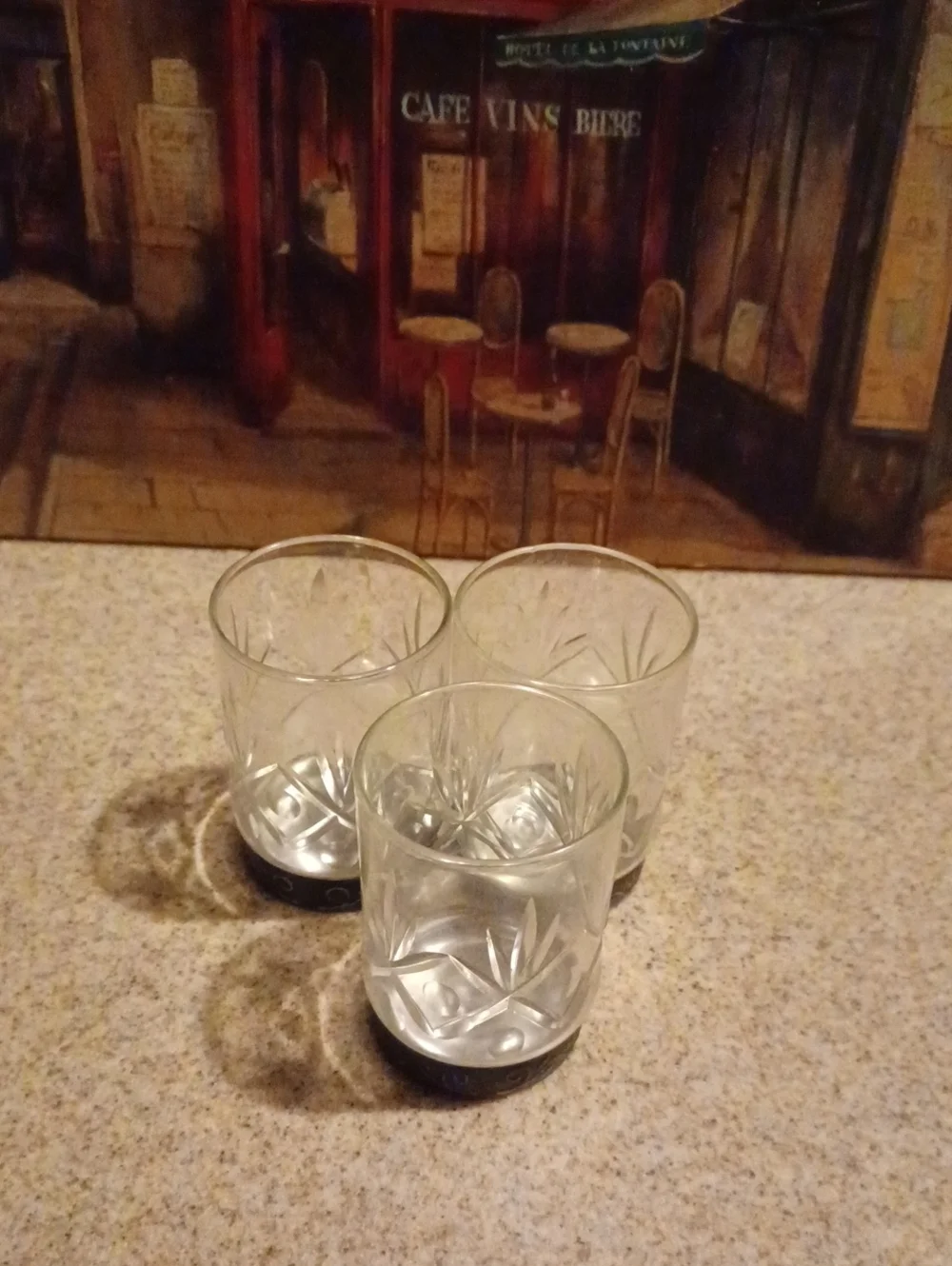 Assorted Clear Glass Shots 6